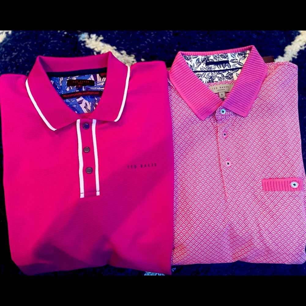 Medium Men’s Ted Baker and Lacoste Polo shirts. Pristine